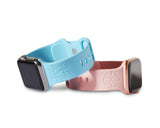 Personalized Silicone Band with Monogram for Apple Watch - Natural Engraving - hipave