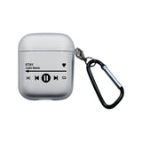 Personalized Music Theme Clear Airpods Case for Gen 1 & 2 - hipave