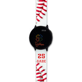 Personalized Baseball 20mm Watch Band for Samsung - hipave
