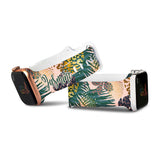 Personalized Palm Leopard Watch Band with Name for Apple Watch