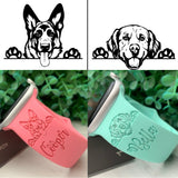 Personalized Apple Watch Band Engraved with Pet Design - hipave