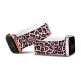 Personalized Pale Leopard Watch Band with Name for Apple Watch