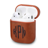 Personalized Vegan Leather Case for Airpods Charging Case with Monogram - hipave