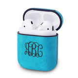Personalized Vegan Leather Case for Airpods Charging Case with Monogram - hipave