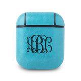Personalized Vegan Leather Case for Airpods Charging Case with Monogram - hipave