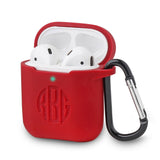 Personalized Silicone Case for Airpods Charging Case with an Engraved Monogram - hipave
