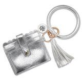 Personalized Large Keychain Ring with Wallet - hipave