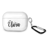 Personalized Clear Case with Name for Airpods Pro Charging Case - hipave