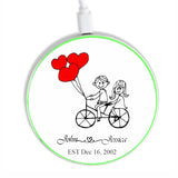 Custom Wireless Charger with Couple Illustration - hipave