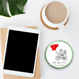 Custom Wireless Charger with Couple Illustration - hipave