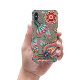 Custom Medical Alert iPhone Case (Floral Feathers Pattern) - hipave