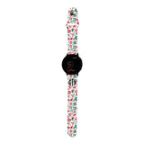 Personalized Holiday 20mm Watch Band with Monogram for Samsung, Garmin and Others (H1 Pattern) - hipave