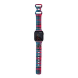 Personalized Holiday Plaid Watch Band with Monogram for Apple Watch (H11 Pattern) - hipave