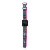 Personalized Holiday Plaid Watch Band with Name for Apple Watch (H11 Pattern) - hipave