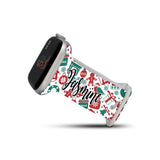 Personalized Holiday Watch Band with Name for Apple Watch (H1 Pattern) - hipave