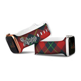 Personalized Holiday Plaid Watch Band with Name for Apple Watch (H12 Pattern)