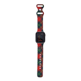 Personalized Holiday Plaid Watch Band with Monogram for Apple Watch (H12 Pattern) - hipave