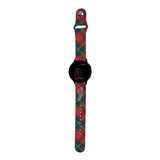 Personalized Holiday 20mm Watch Band with Name for Samsung, Garmin and Others (H12 Pattern) - hipave