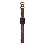 Personalized Holiday Plaid Watch Band with Name for Apple Watch (H12 Pattern) - hipave