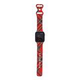 Personalized Holiday Plaid Watch Band with Monogram for Apple Watch (H13 Pattern) - hipave