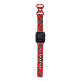 Personalized Holiday Plaid Watch Band with Name for Apple Watch (H13 Pattern) - hipave