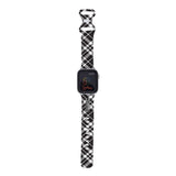 Personalized Holiday Plaid Watch Band with Name for Apple Watch (H15 Pattern) - hipave