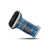 Personalized Holiday Plaid Watch Band with Name for Apple Watch (H16 Pattern) - hipave