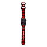 Personalized Holiday Buffalo Plaid Watch Band with Monogram for Apple Watch (H18 Pattern) - hipave