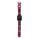 Personalized Holiday Plaid Watch Band with Monogram for Apple Watch (H19 Pattern) - hipave