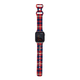 Personalized Holiday Plaid Watch Band with Name for Apple Watch (H19 Pattern) - hipave