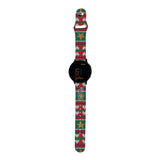 Personalized Holiday 20mm Watch Band with Name for Samsung, Garmin and Others (H2 Pattern) - hipave
