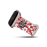 Personalized Holiday Watch Band with Monogram for Apple Watch (H3 Pattern) - hipave