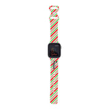 Personalized Holiday Candy Can Watch Band with Name for Apple Watch (H4 Pattern) - hipave