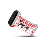 Personalized Holiday Watch Band with Name for Apple Watch (H5 Pattern) - hipave