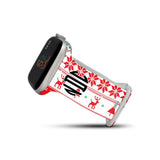 Personalized Holiday Watch Band with Monogram for Apple Watch (H5 Pattern) - hipave