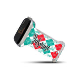 Personalized Holiday Watch Band with Name for Apple Watch (H7 Pattern) - hipave