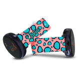 Personalized Turquoise Leopard 20mm Watch Band with Name for Samsung, Garmin and Others