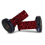 Personalized Red Leopard 20mm Watch Band with Monogram for Samsung, Garmin and Others