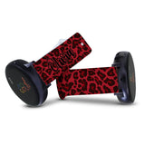 Personalized Red Leopard 20mm Watch Band with Name for Samsung, Garmin and Others