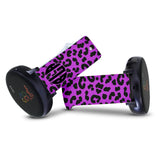 Personalized Purple Leopard 20mm Watch Band with Monogram for Samsung, Garmin and Others