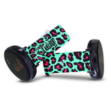 Personalized Blue & Pink Leopard 20mm Watch Band with Name for Samsung, Garmin and Others