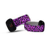 Personalized Purple Leopard Watch Band with Monogram for Fitbit Versa 3 & Fitbit Sense