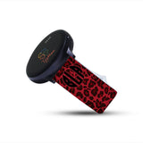 Personalized Red Leopard 20mm Watch Band with Monogram for Samsung, Garmin and Others - hipave