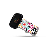 Personalized Medical Alert Watch Band for Fitbit Versa 3 & Fitbit Sense (Boho Abstract Leopard) - hipave