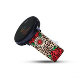 Personalized Medical Alert 20mm Watch Band for Samsung, Garmin and Others (Leopard + Roses) - hipave