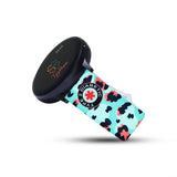 Personalized Medical Alert 20mm Watch Band for Samsung, Garmin and Others (Peach & Blue Leopard) - hipave