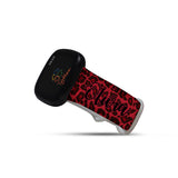 Personalized Red Leopard Watch Band with Name for Fitbit Versa 3 & Fitbit Sense - hipave