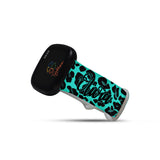 Personalized Azure Blue Leopard Watch Band with Name for Fitbit Versa 3 & Fitbit Sense - hipave