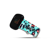 Personalized Peach & Blue Leopard Watch Band with Name for Fitbit Versa 3 & Fitbit Sense - hipave