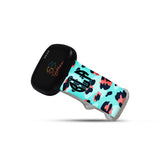 Personalized Peach & Blue Leopard Watch Band with Monogram for Fitbit Versa 3 & Fitbit Sense - hipave